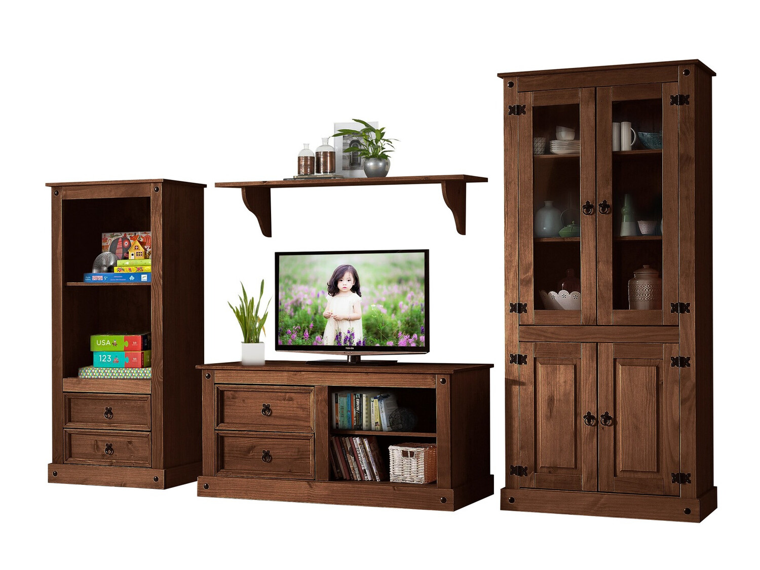 Комплект за хол Sonlive 111 (Кафяв)