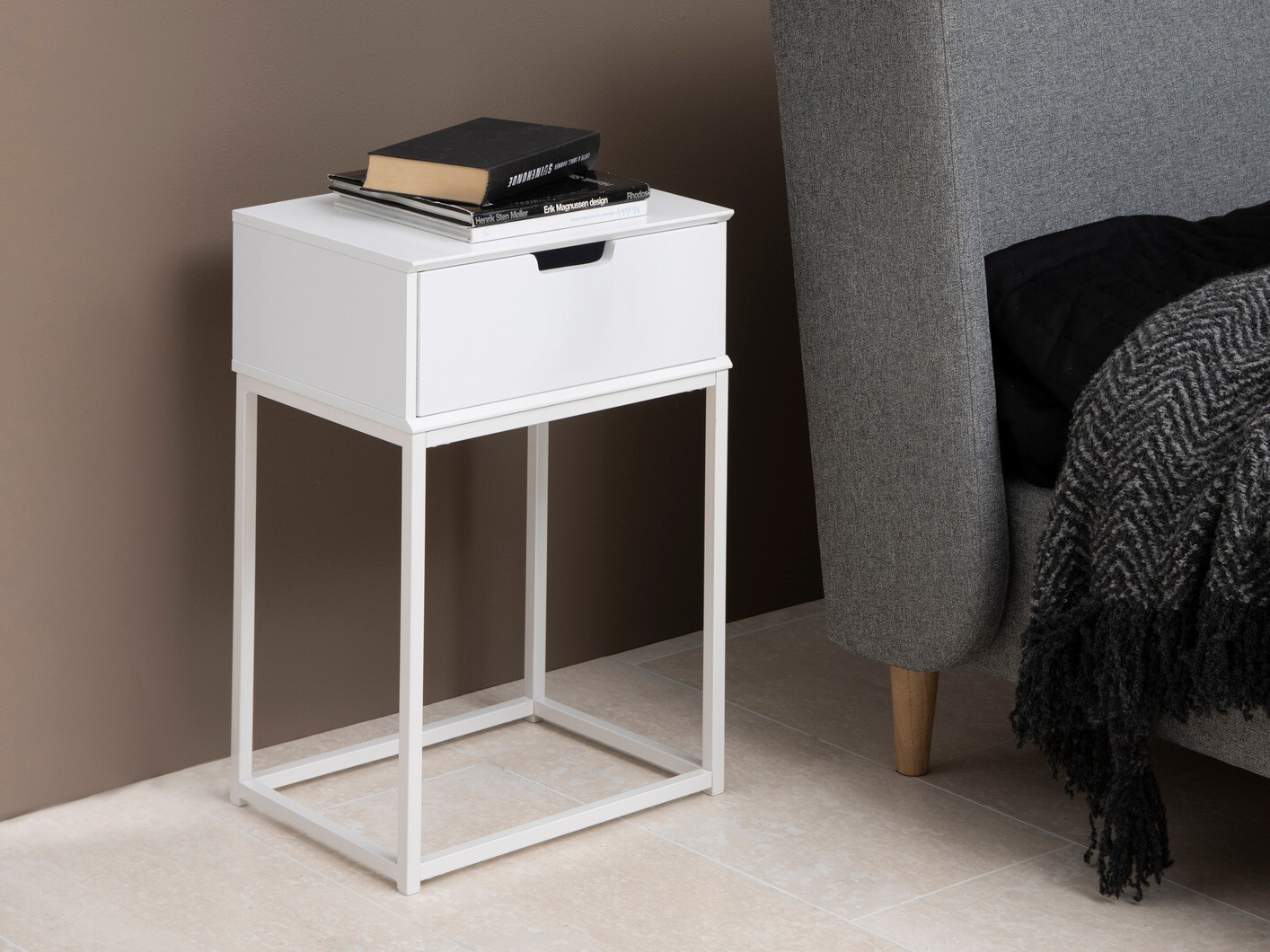 Нощно шкафче Norsica 106 (Бял)