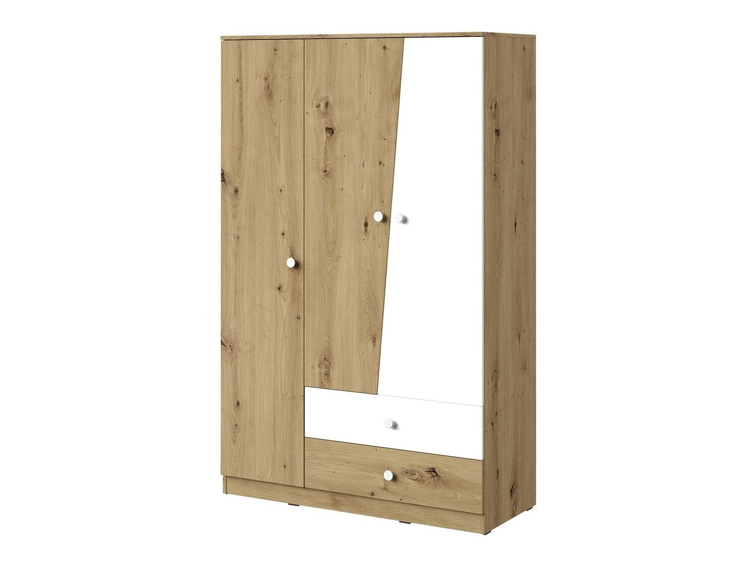 Гардероб Almira 102 (Artisan дъб + Бял)
