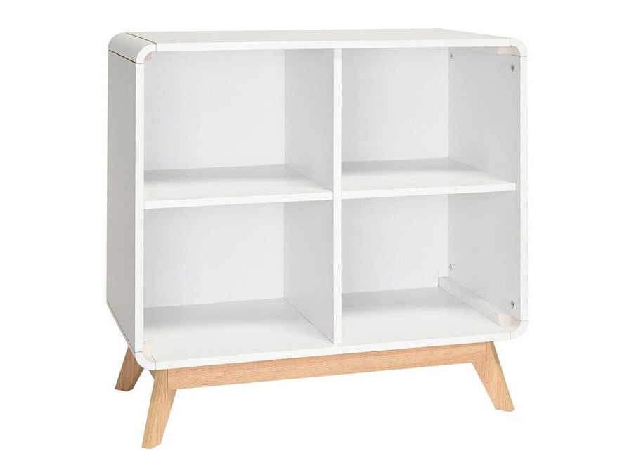 Етажерка Elbtena 104 (Бял + Дъб)