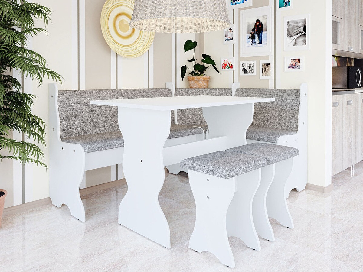 Кухненски ъгъл Reading 100 (Бял + Alfa 13)