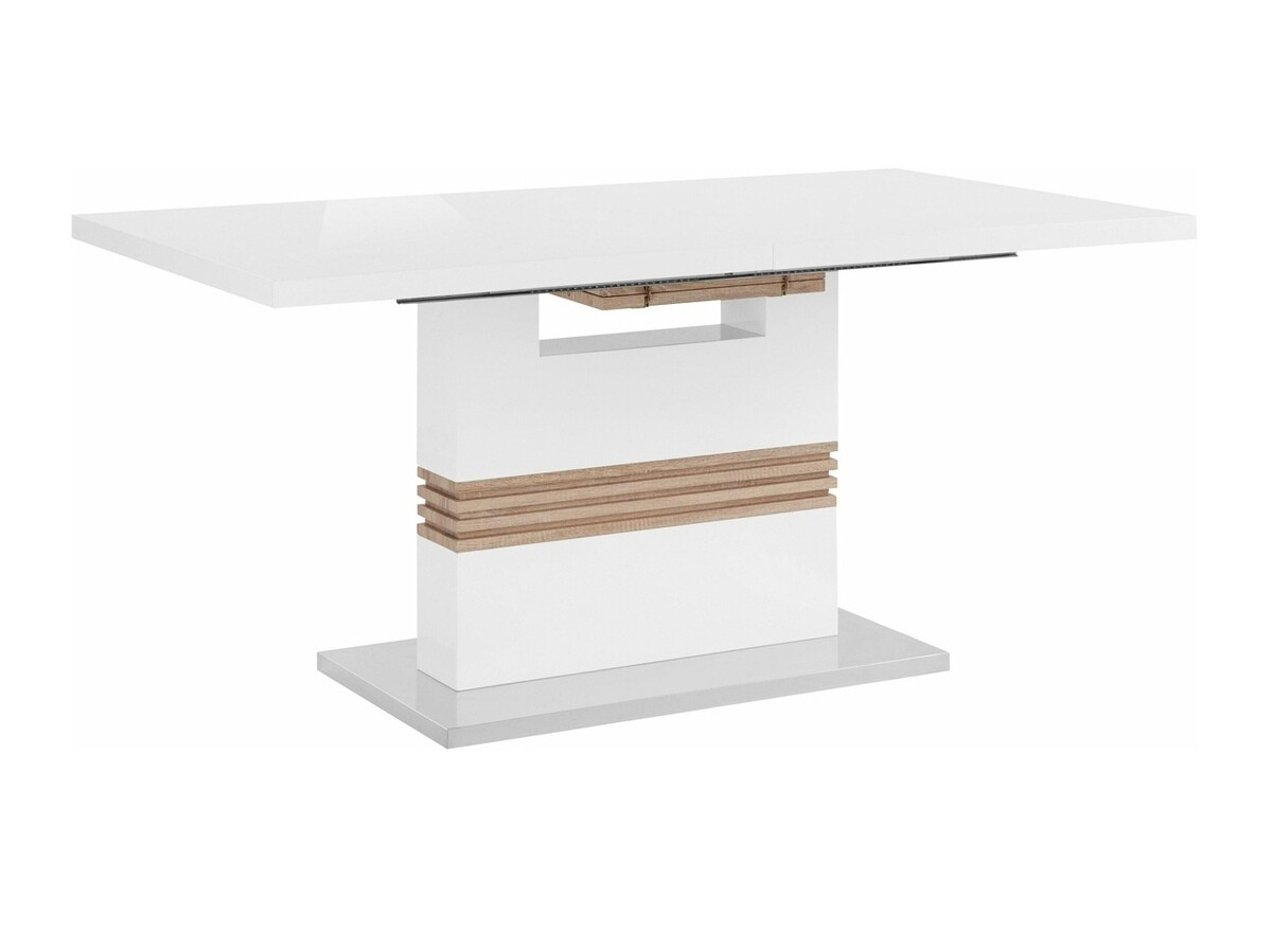 Маса и столове за трапезария Denton 633 (Бял + Сребро)