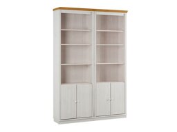 Комплект етажерки Saltoro 115 (Бял + Меден дъб)