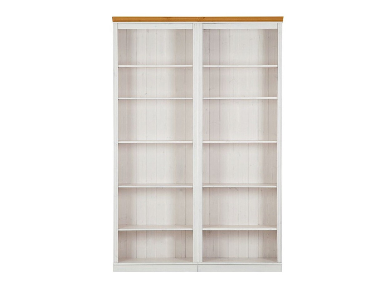 Комплект етажерки Saltoro 116 (Бял + Меден дъб)