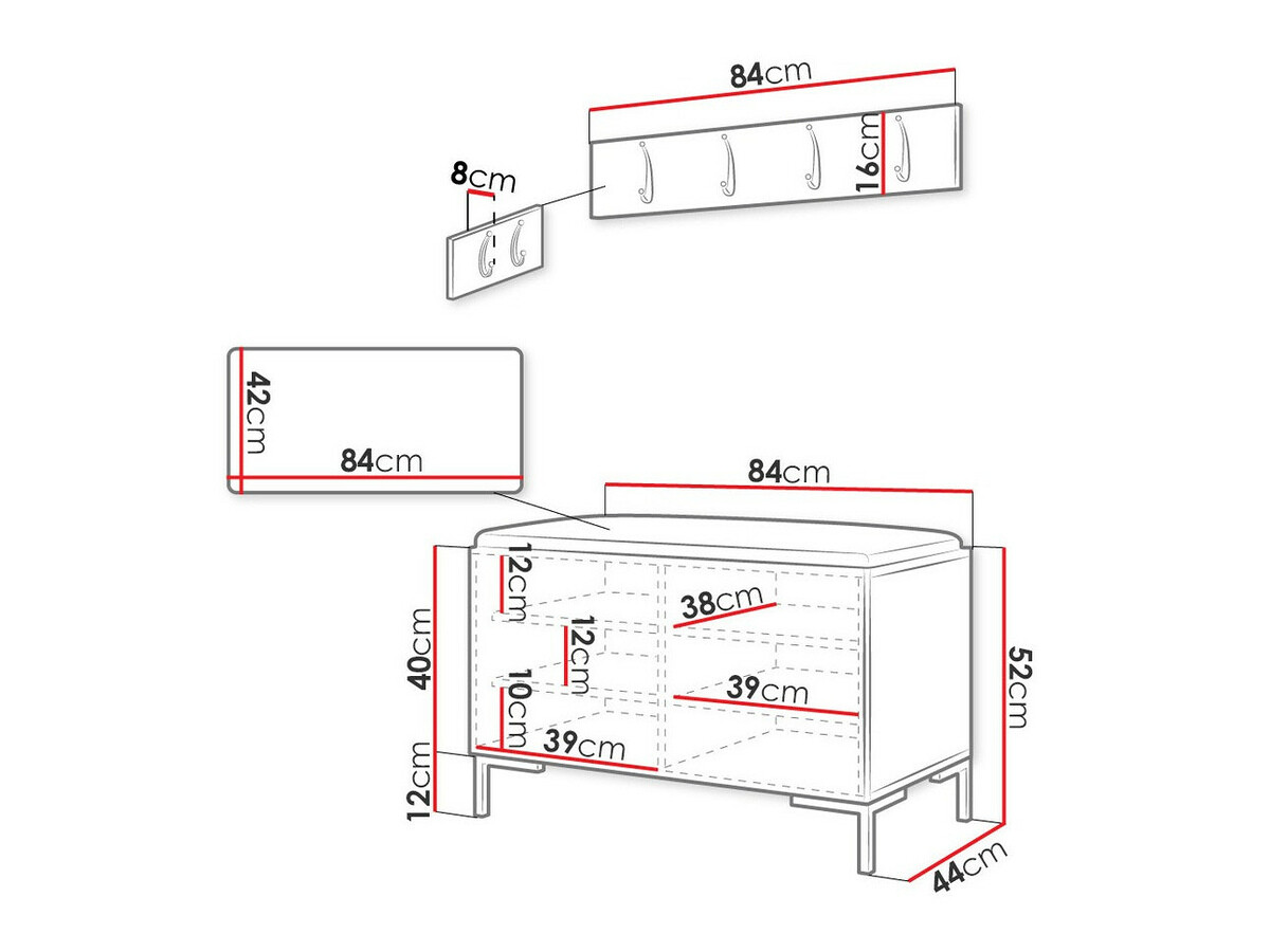 Комплект за антре Tivsoa 108 (Еко кожа Soft 017)