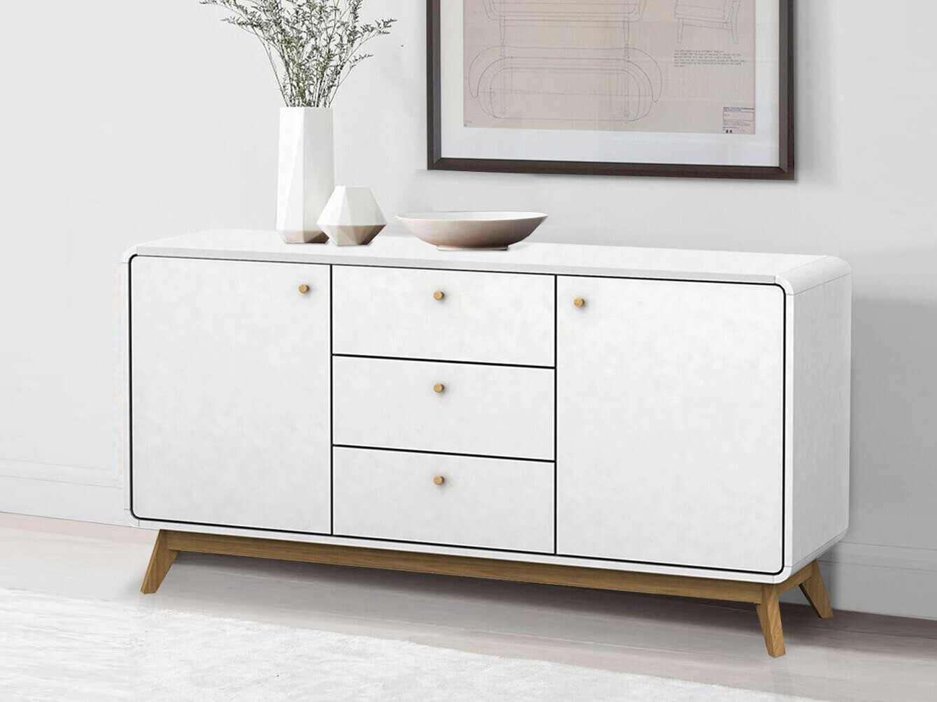 Скрин Elbtena 110 (Бял + Дъб)