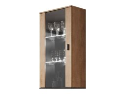 Окачен шкаф Tornola 103 (Дъб левка + Черен)