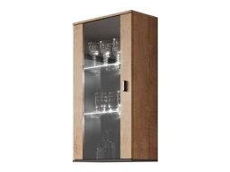 Окачен шкаф Tornola 103 (Дъб левка + Черен)