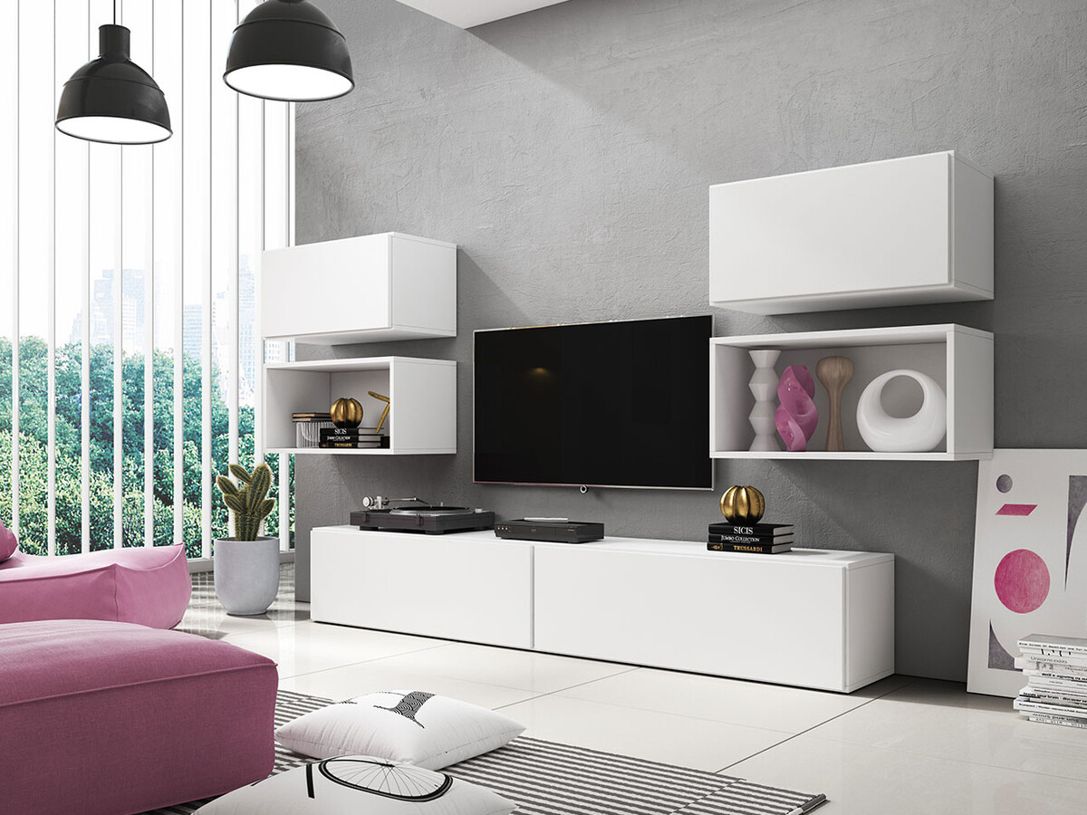 Стенна етажерка Corbele 103 (Бял)