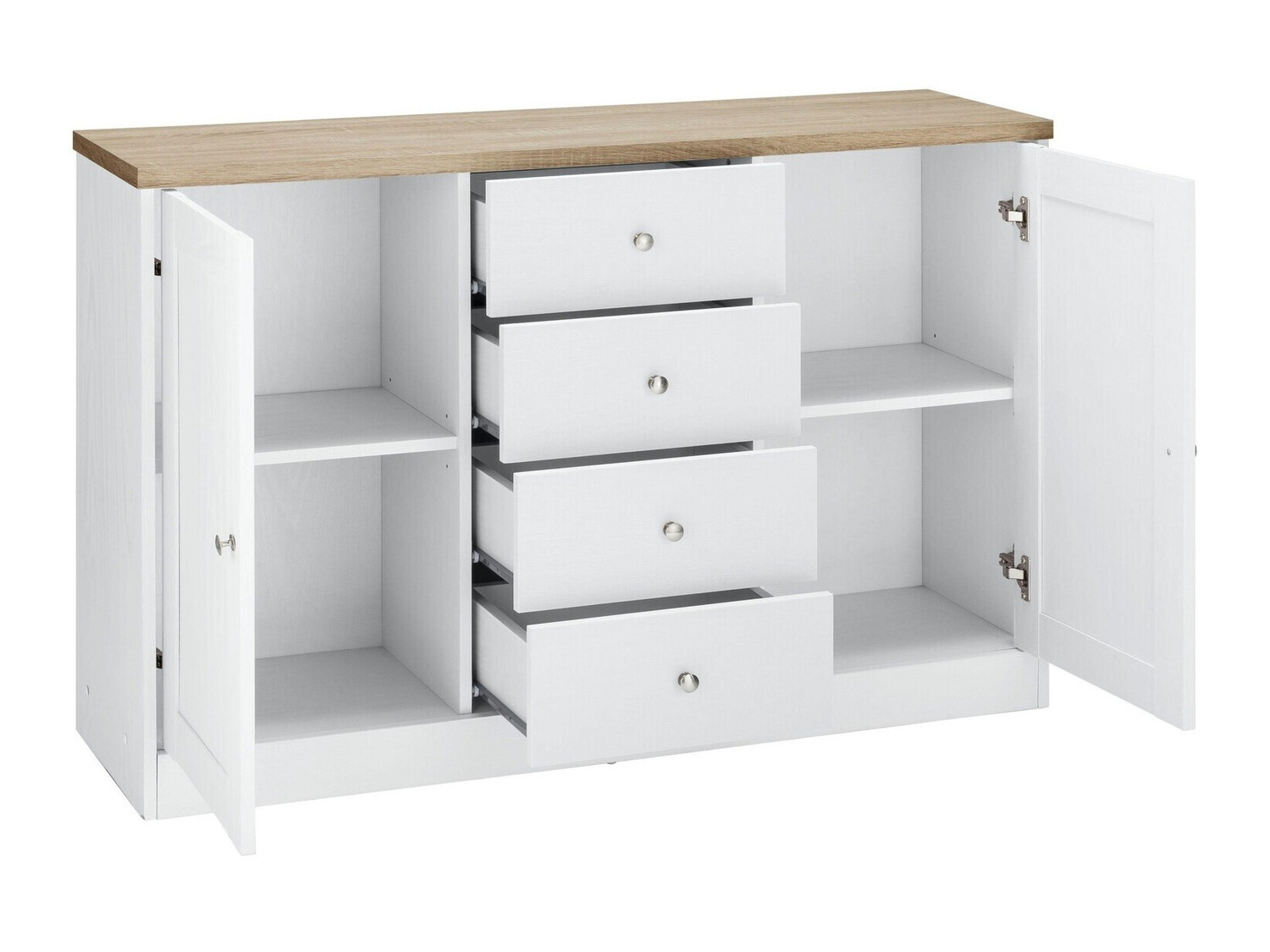 Скрин Cirtene 105 (Бял + Дъб)