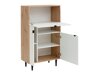 Шкаф Denton 1436 (Бял + Artisan дъб)
