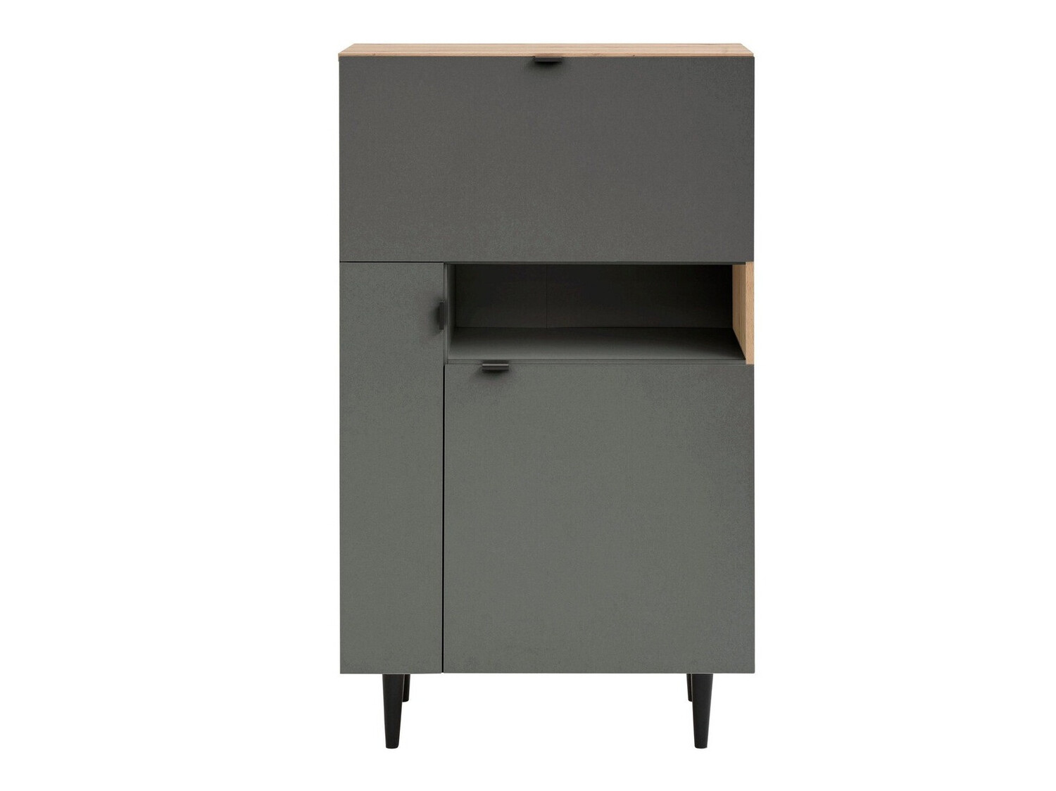Шкаф Denton 1436 (Сив + Artisan дъб)