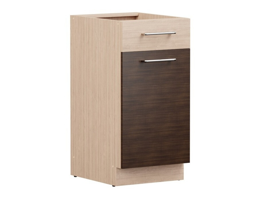 Модулен шкаф с чекмедже и врати Mode Dark 110