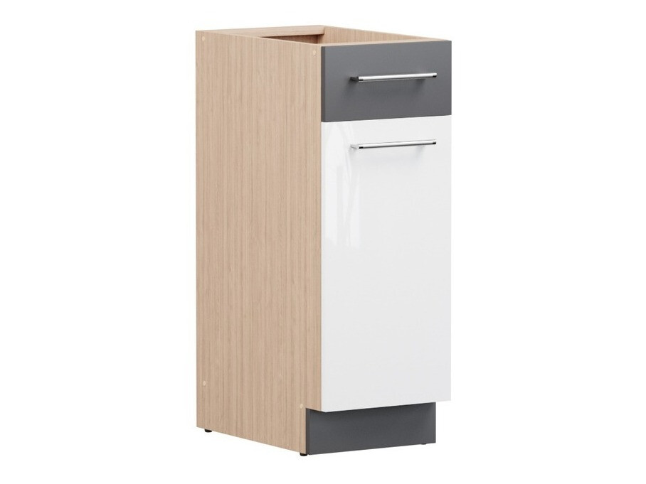 Модулен шкаф с чекмедже и врати Mode White 109