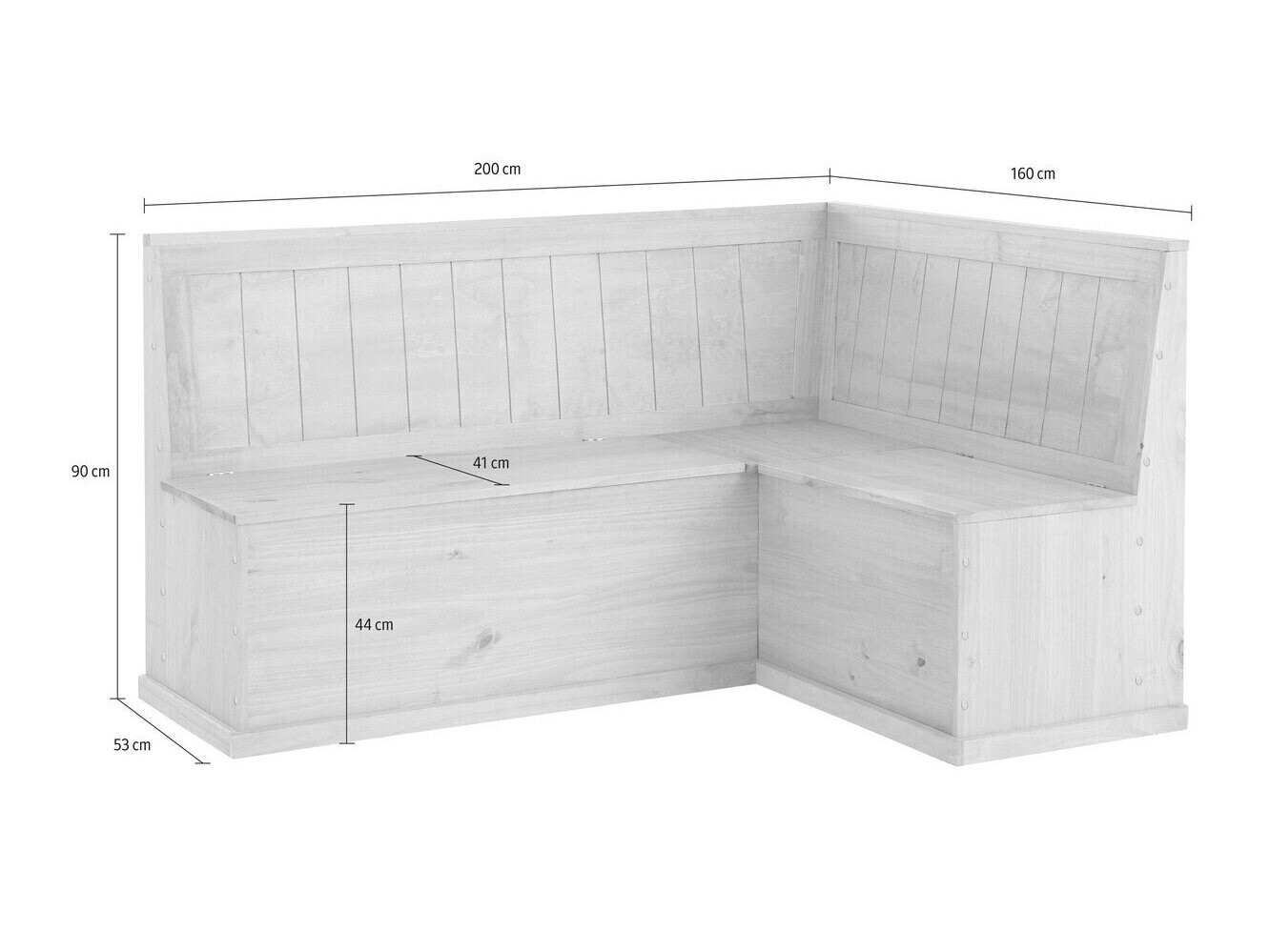 Кухненски ъгъл Cirfeli 106 (Сив + Бор)