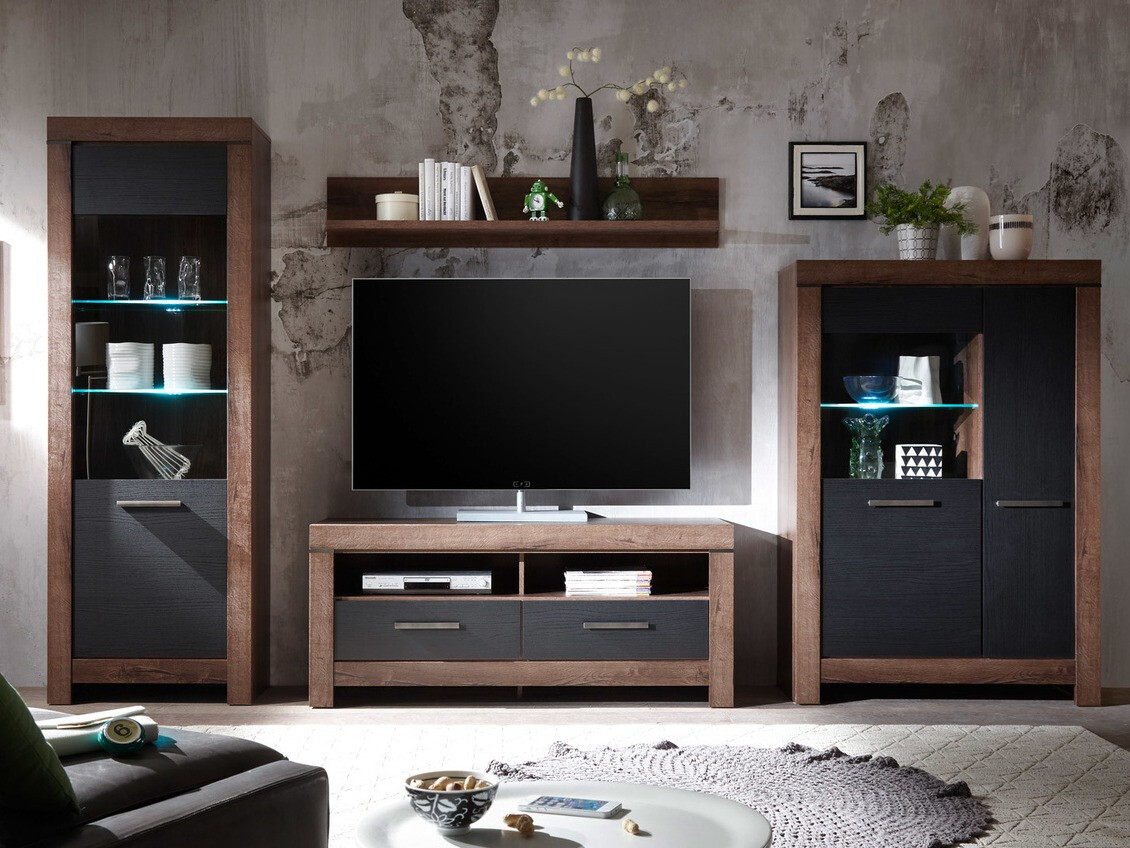 Етажерка Dunfelu 103 (Манастирски дъб + Черен дъб)