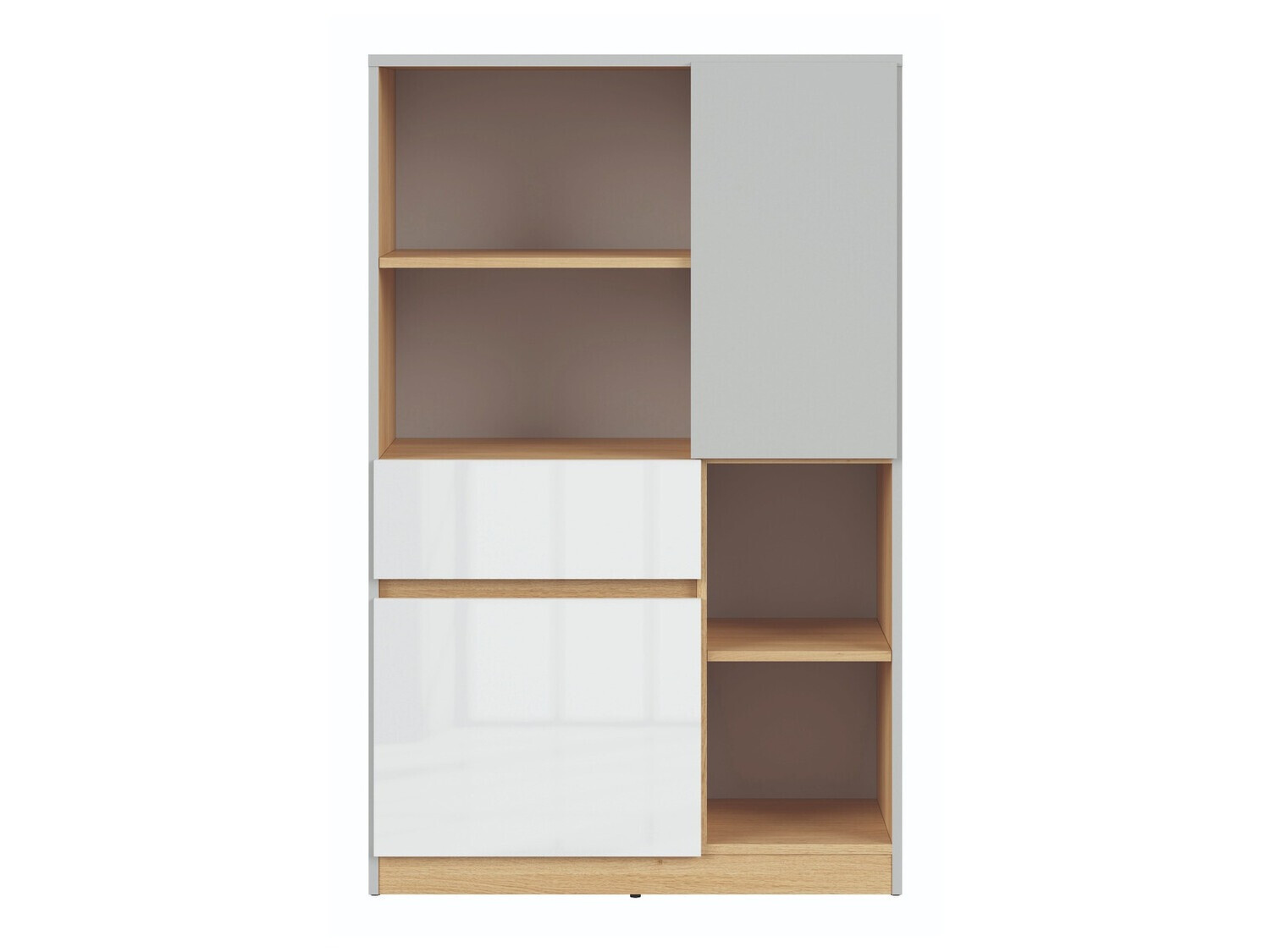 Етажерка Nuevaru 101 (Бял гланц)