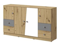 Скрин Almira 105 (Artisan дъб + Бял + Сив)