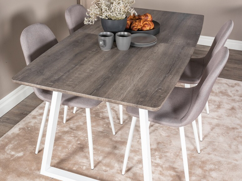 Маса Dallas 172 (Сив + Бял)