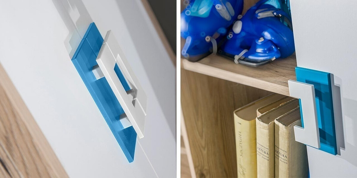 Гардероб Balvire 102 (Светъл дъб + Бял)