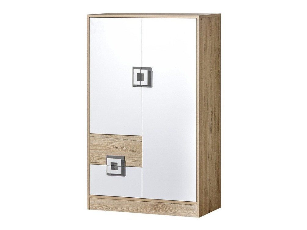 Скрин Balvire 108 (Светъл дъб + Бял + Сив)