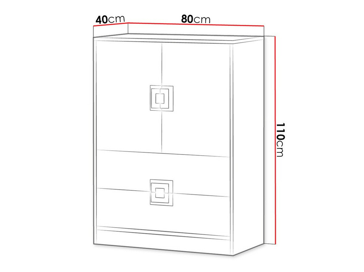 Скрин Balvire 109 (Светъл дъб + Бял)