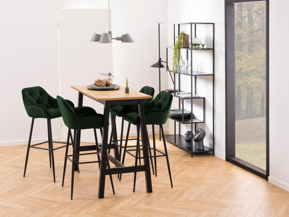 Бар стол Norsica 474 (Зелен + Черен)