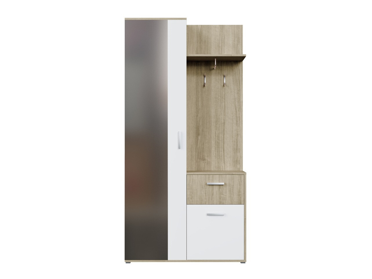 Комплект за антре Pavo (Сонома дъб + Бял)