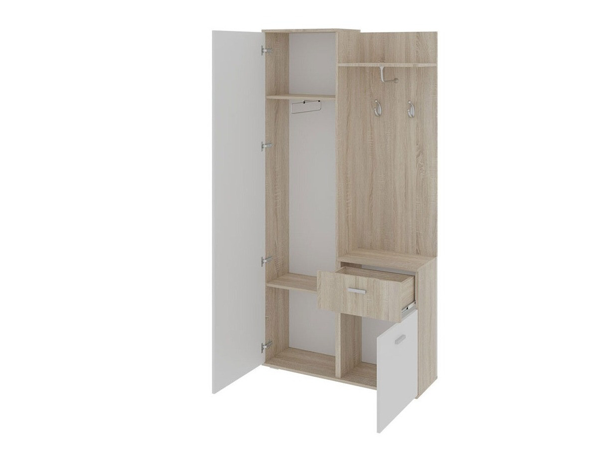 Комплект за антре Stanton 103 (Сонома дъб + Бял)