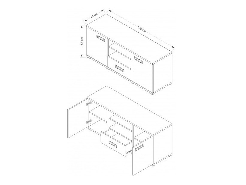 ТВ шкаф Elicavo 102 (Венге)