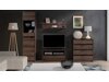 ТВ шкаф Providence 122 (Манастирски дъб + Черен гланц)