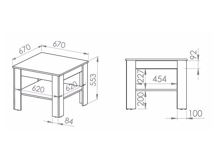 Масичка за кафе Alcala 124