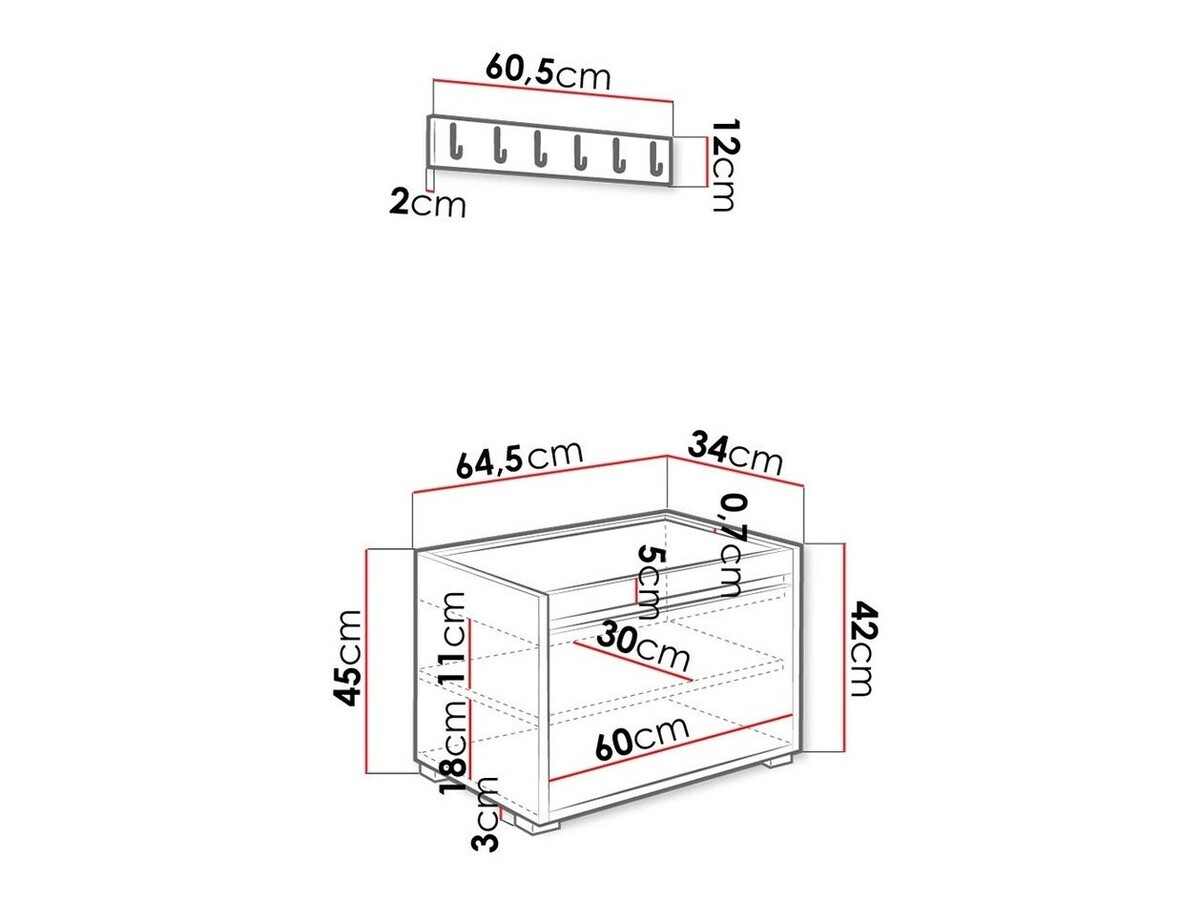 Комплект за антре Comfivo Pinus V (Бял + Manila 35)