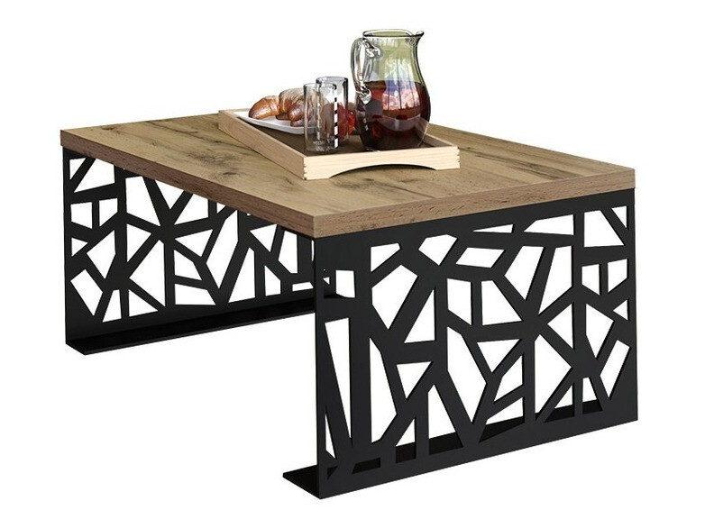 Масичка за кафе Germantown 101 (Черен мат + Дъб)