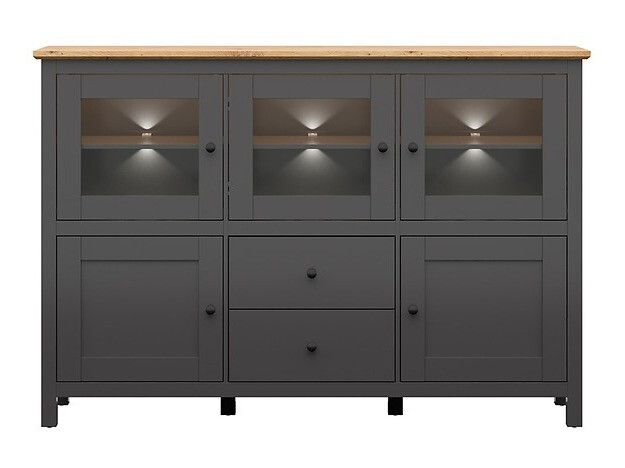 Скрин Sordoro 103 (Графит + Artisan дъб)