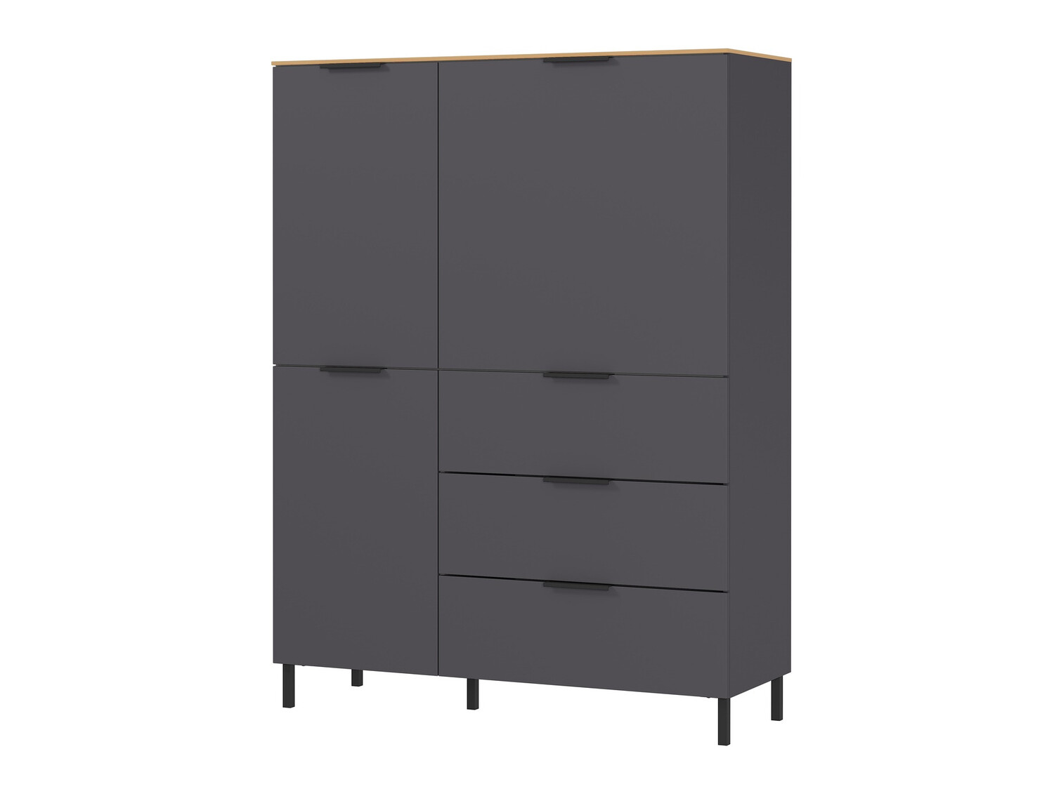 Етажерка Revteno 100 (Графит + Navarra дъб)