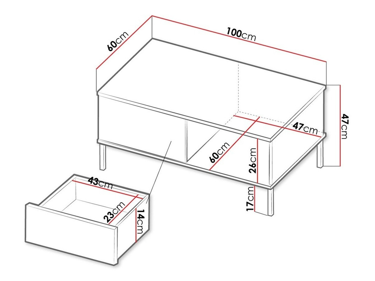 Масичка за кафе Lomsore 102 (Ярък дърво)