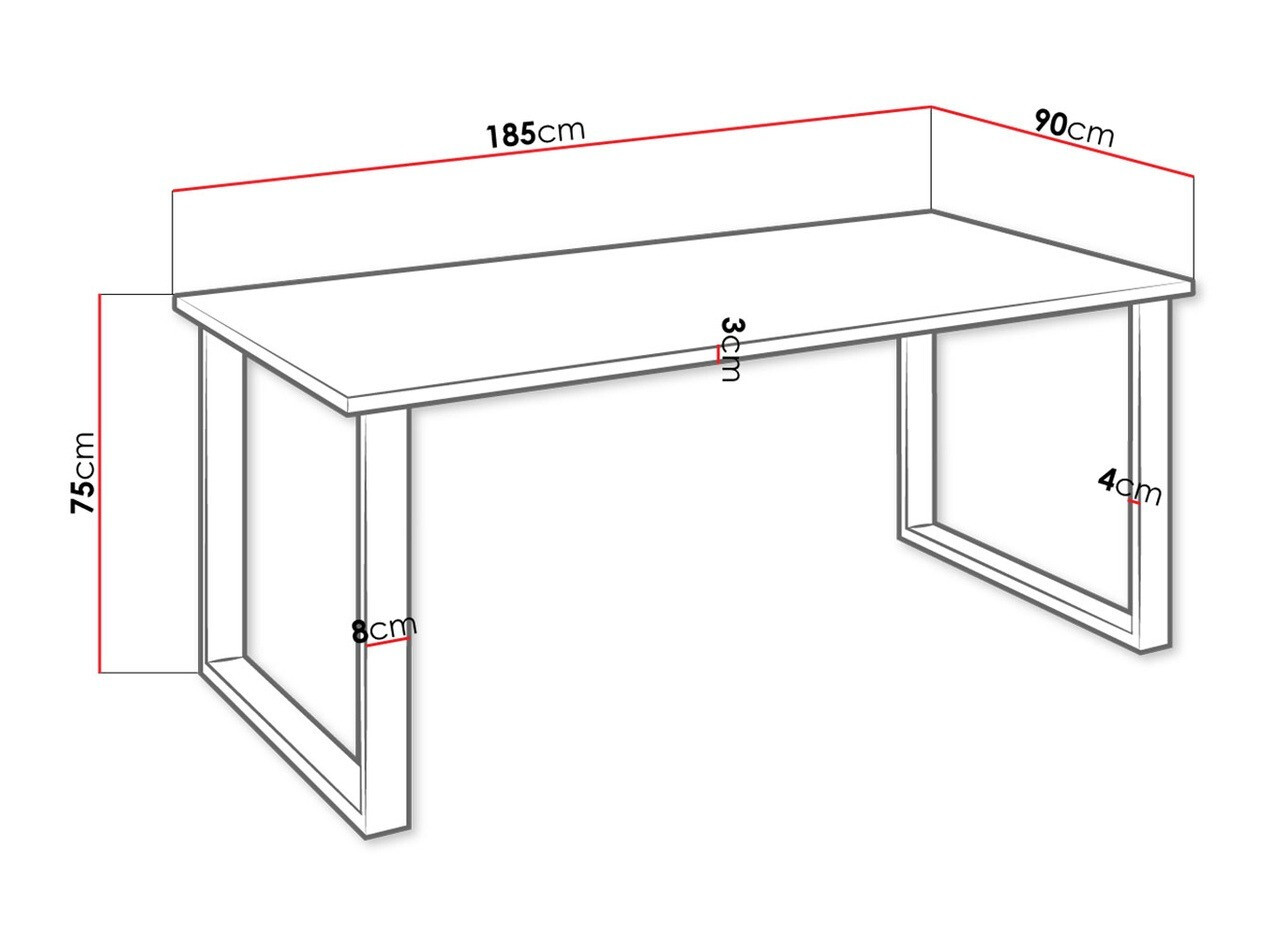 Маса Tucson 139 (Artisan дъб + Черен)