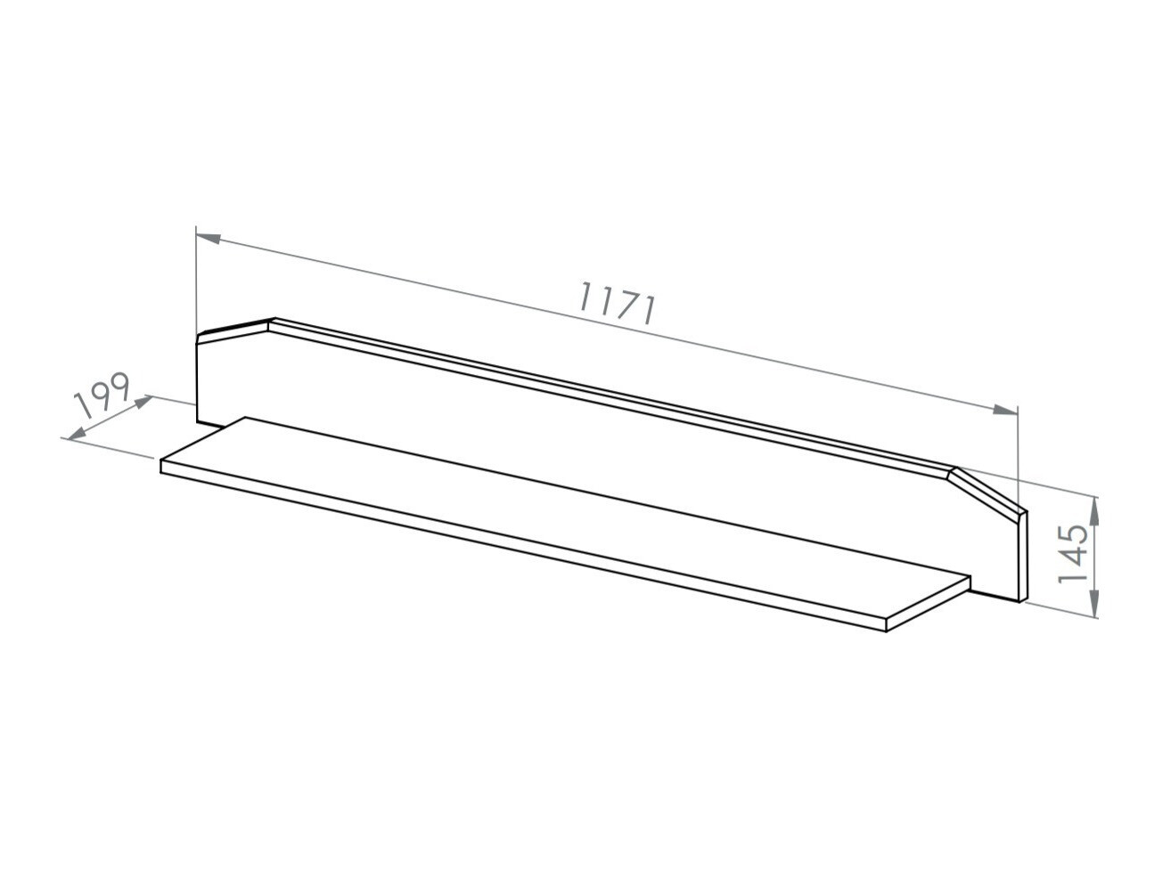 Стенна етажерка Mavevare 106