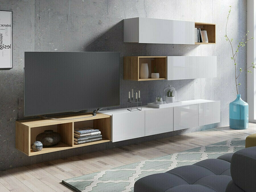 Стенна етажерка Remus (Златен дъб)