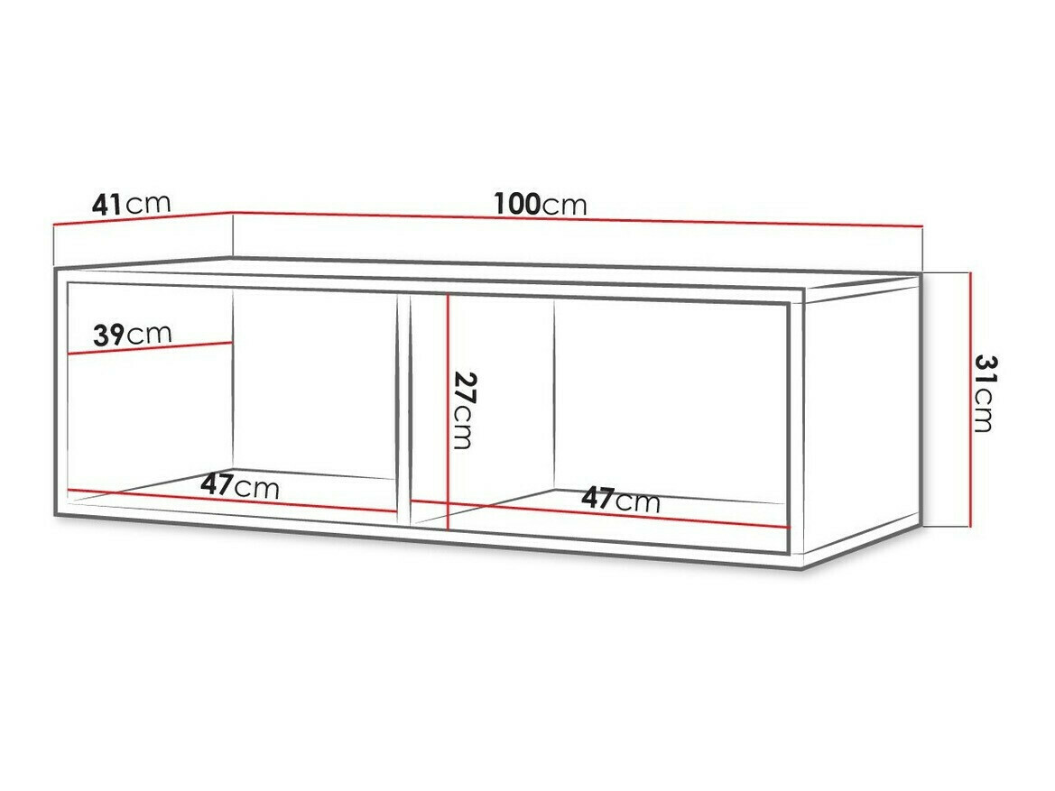 Стенна етажерка Tivdalu 142 (Златен дъб)
