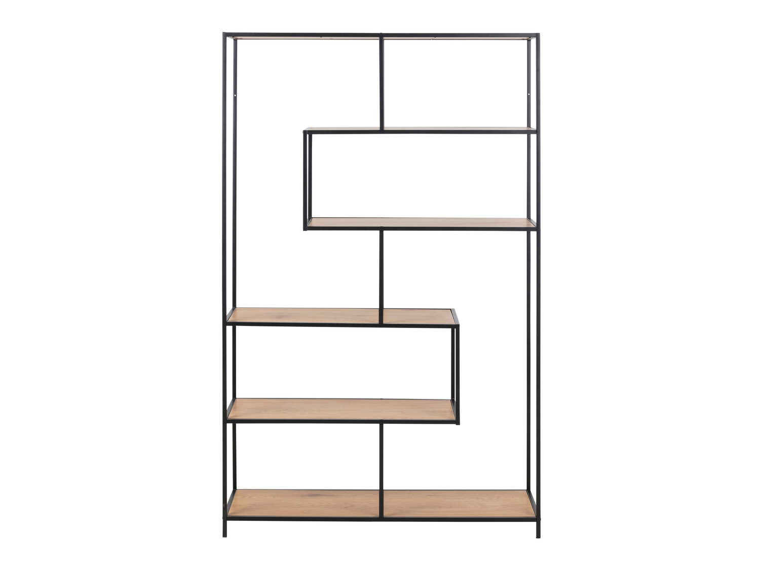 Етажерка Norsica Sevferi 134 (Див дъб + Черен)
