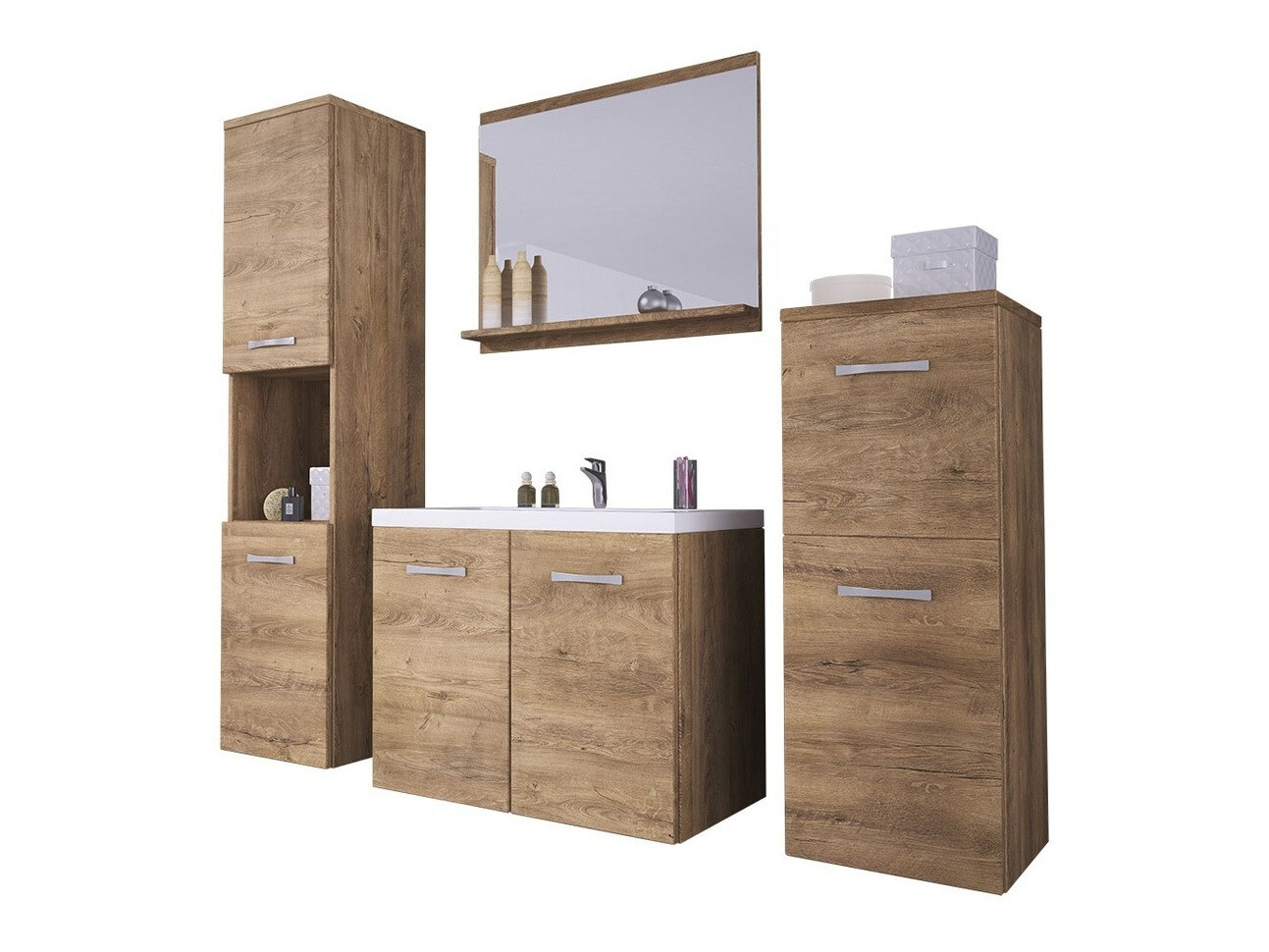 Комплект за баня Sarasota 108 (Дъб левка)