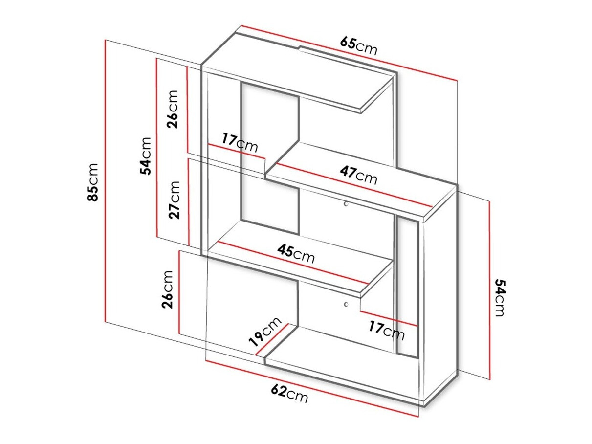 Стенна етажерка Ogden 142
