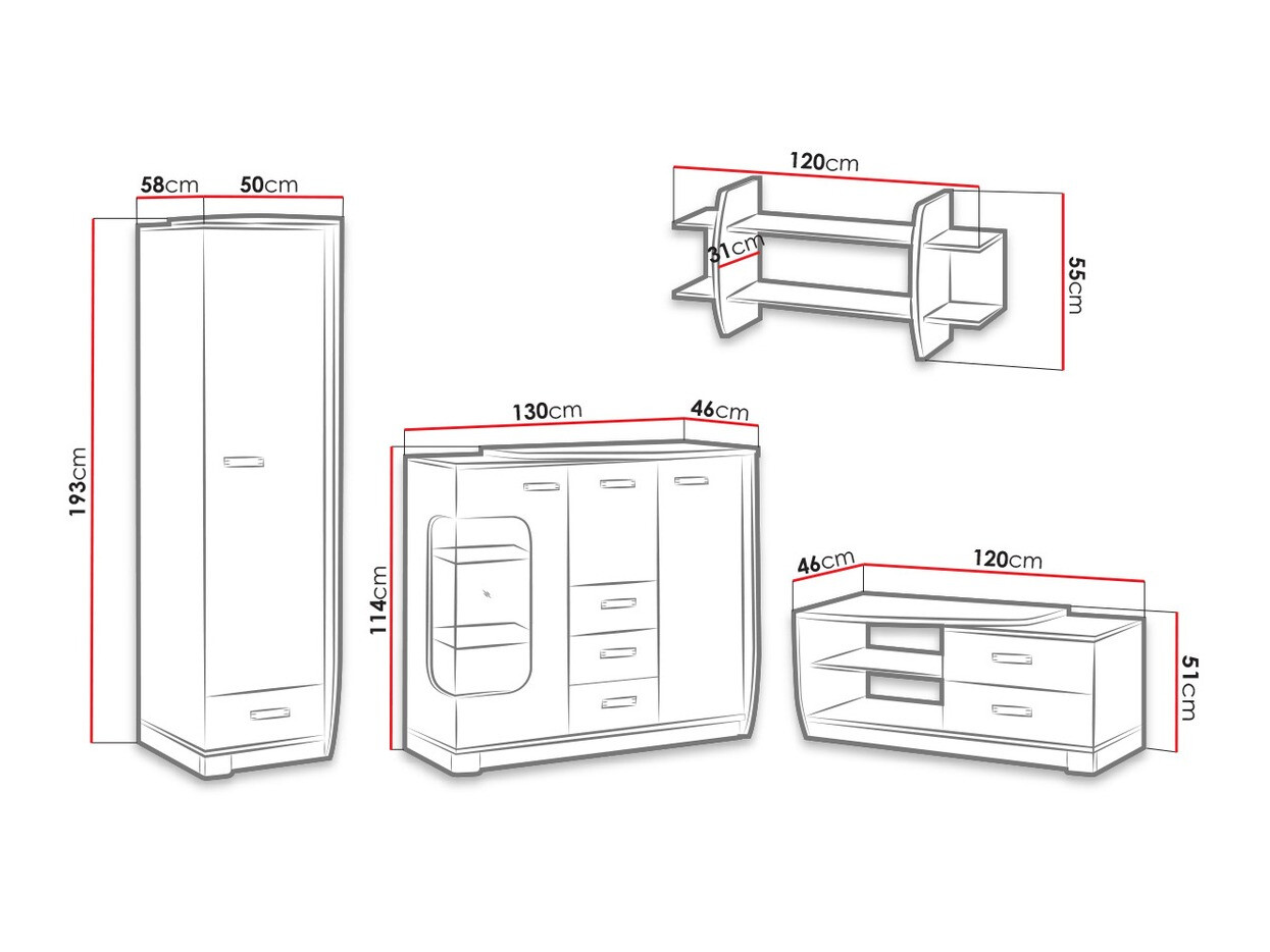Комплект за хол Tivlue 119