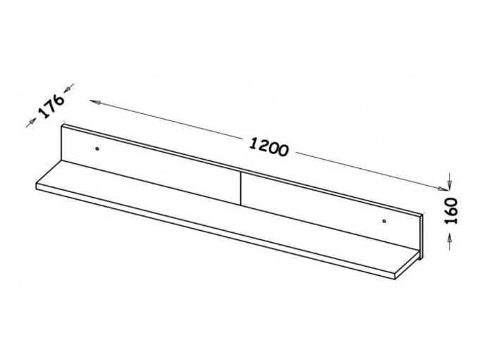 Стенна етажерка Oderevu 108