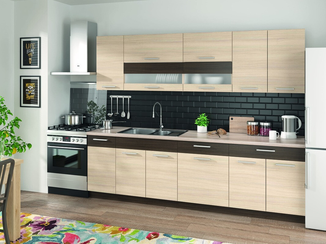 Модулен шкаф за мивка с врати Mode Light 115