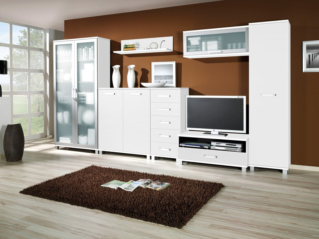 Стенна етажерка Cirevau 110 (Бял)