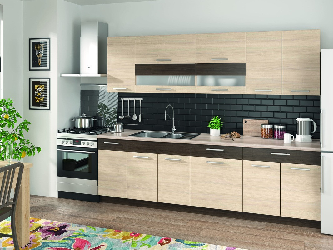 Модулен шкаф с чекмедже и врати Mode Light 117