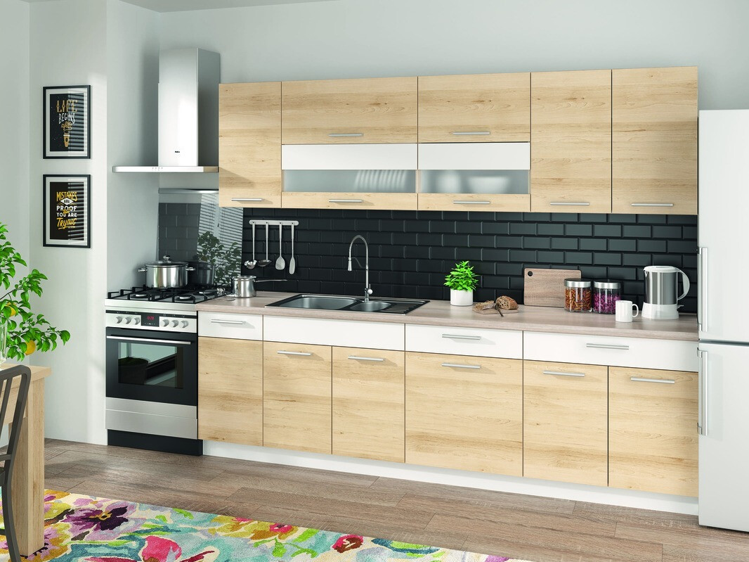 Модулен шкаф за мивка с врати Mode Beech 116